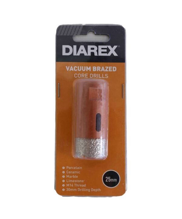 Diarex Vacuum Blazed Core Drills 25mm