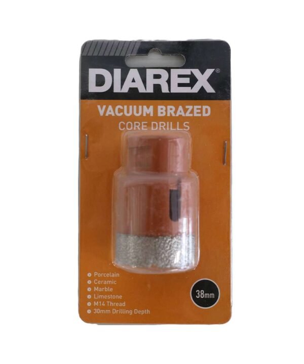 Diarex Vacuum Blazed Core Drills 38mm