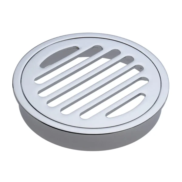 Austworld MT Floor Grate Round 100mm Chrome