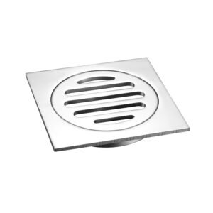 Austworld MT Floor Grate Square Short Tail 100mm Chrome