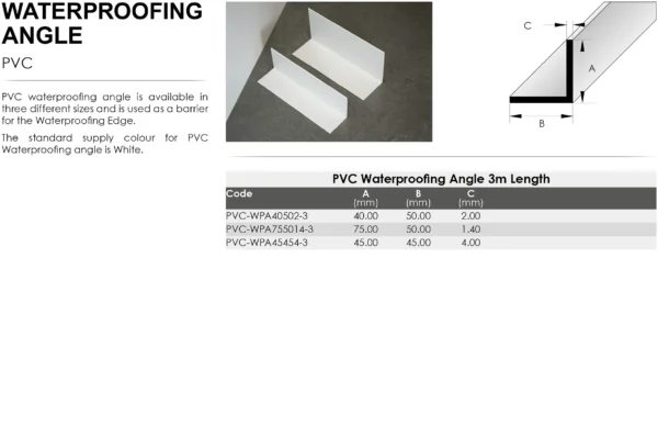 B.A.T PVC Waterproofing Angle - Image 2
