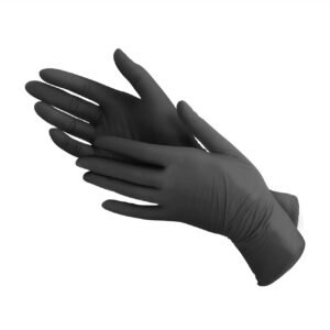 Roberts Disposable Gloves Black Nitrile