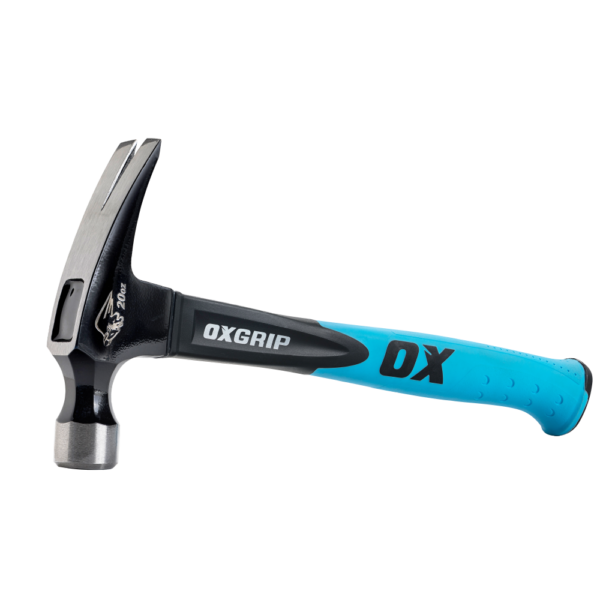 OX Trade 20oz Claw Fiberglass Trade Hammer