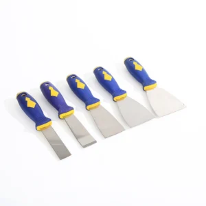 Blue yellow handle putty knife